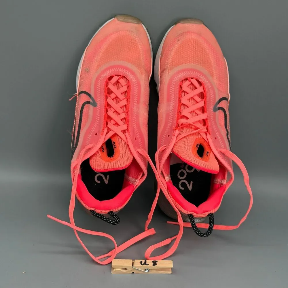 Nike Air Max 2090 Womens 8.5 Lava Glow Lace Low Running Athletic Sneakers Shoes